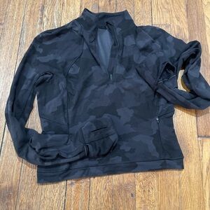 lululemon athletica Black Camo Sweatshirt